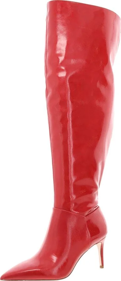 Jessica Simpson Womens VerityWC Tall Over-The-Knee Boots Red 8 Medium (B