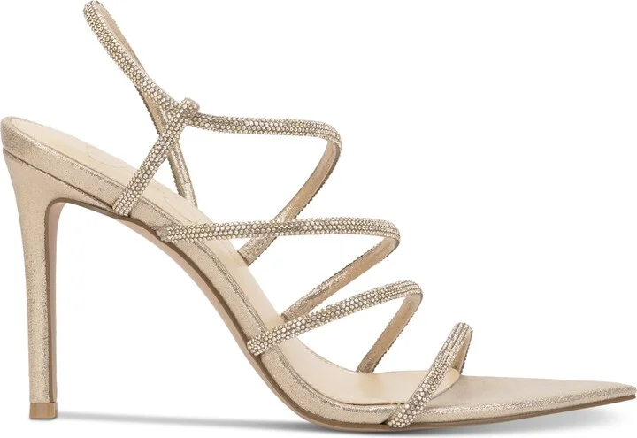 Jessica Simpson Women's Vioreena Strappy Rhinestone Stiletto Dress Sandals - Image 2