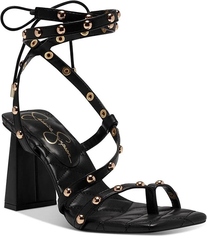 Jessica Simpson Women's Zayve Ankle Wrap Heeled Sandal