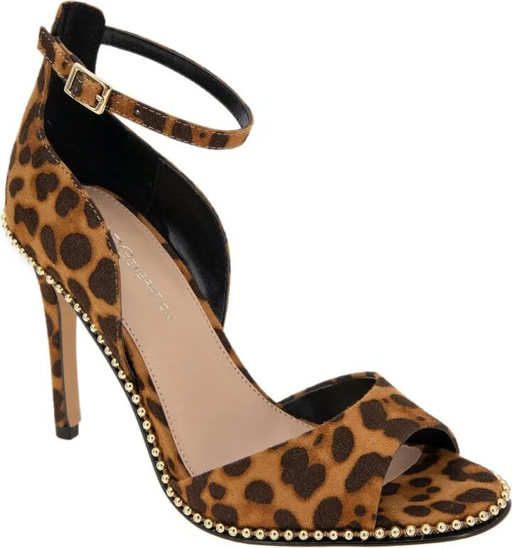 Jessika Snake Embossed Ankle Strap Sandal