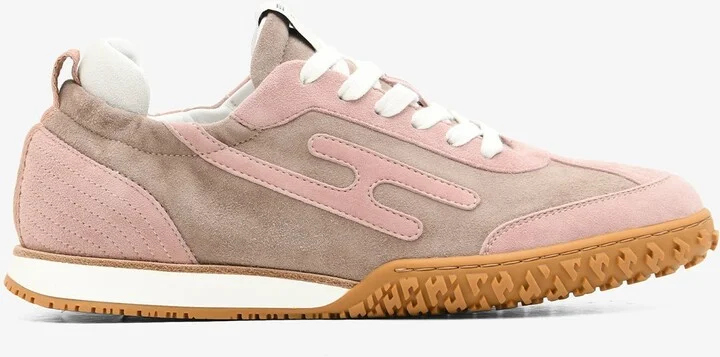 Jet Low-Top Sneakers in Rose Cancan and Rose Aquarelle Suede