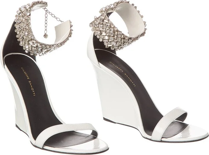 Jetaime 105 Patent Wedge Sandal (Authentic Pre-Owned)