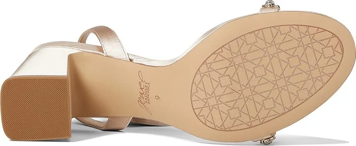 Jewel Badgley Mischka Alyna Women's Shoes Champagne : 8 M, Textile - Image 3
