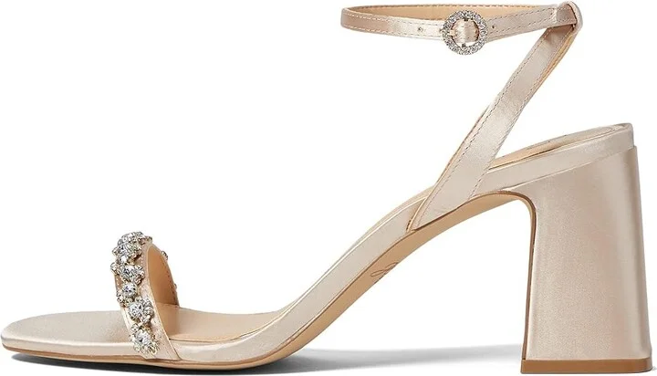 Jewel Badgley Mischka Alyna Women's Shoes Champagne : 8 M, Textile - Image 5