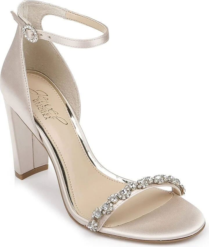 Jewel Badgley Mischka Alyssa Block Heel Sandals