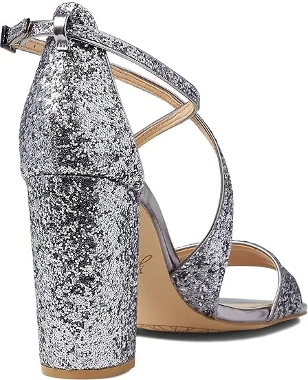 Jewel Badgley Mischka Cook High Women's Heels Smoke : 8 M, Synthetic - Image 4