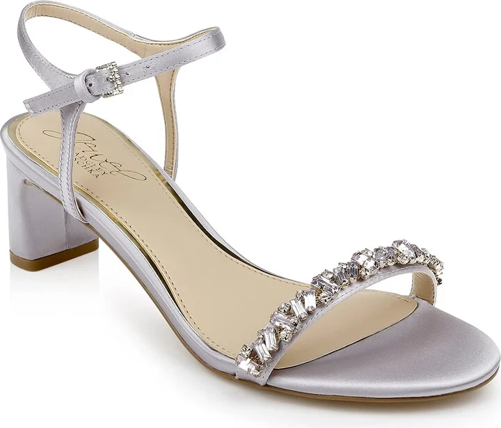 Jewel Badgley Mischka Dagny Strappy Low Block Heel