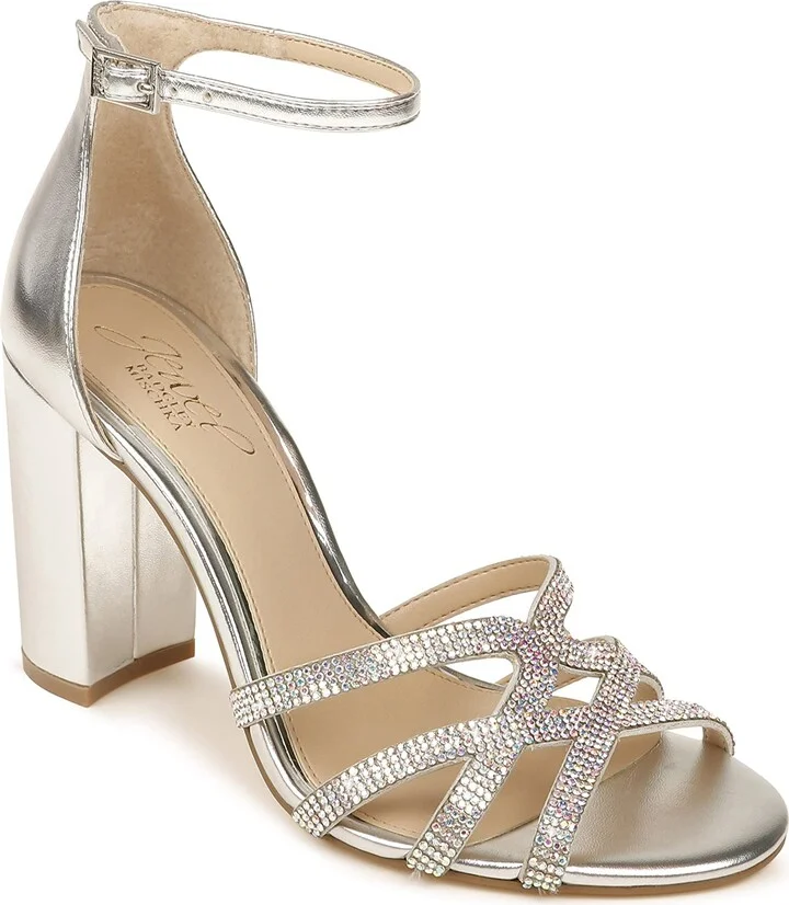 Jewel Badgley Mischka Fidelity Ankle Strap Block Heel