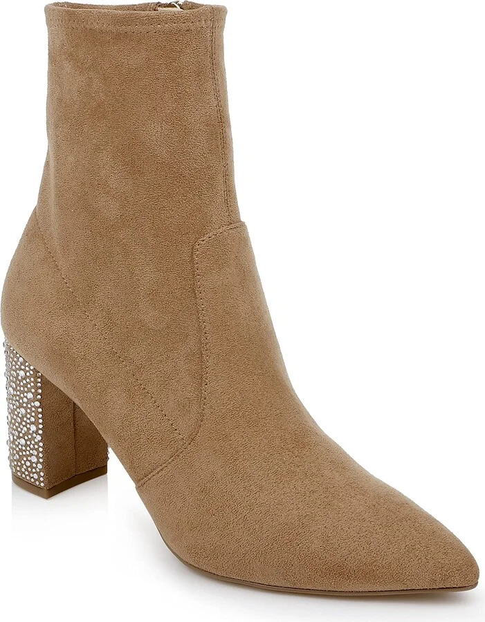Jewel Badgley Mischka Gina Micro Suede Bootie