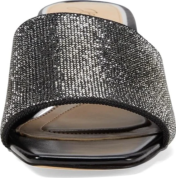 Jewel Badgley Mischka Harlyn Women's Sandals Black Matte : 10 M, Leather - Image 2