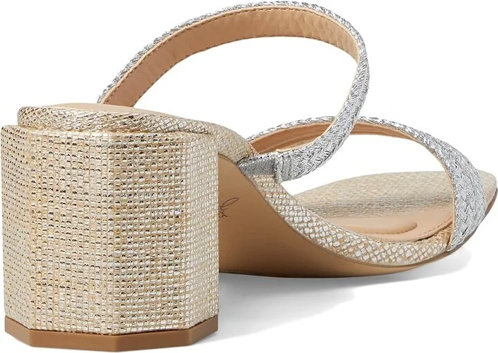 Jewel Badgley Mischka Heat Women's Sandals Silver Fabric : 6 M - Image 4