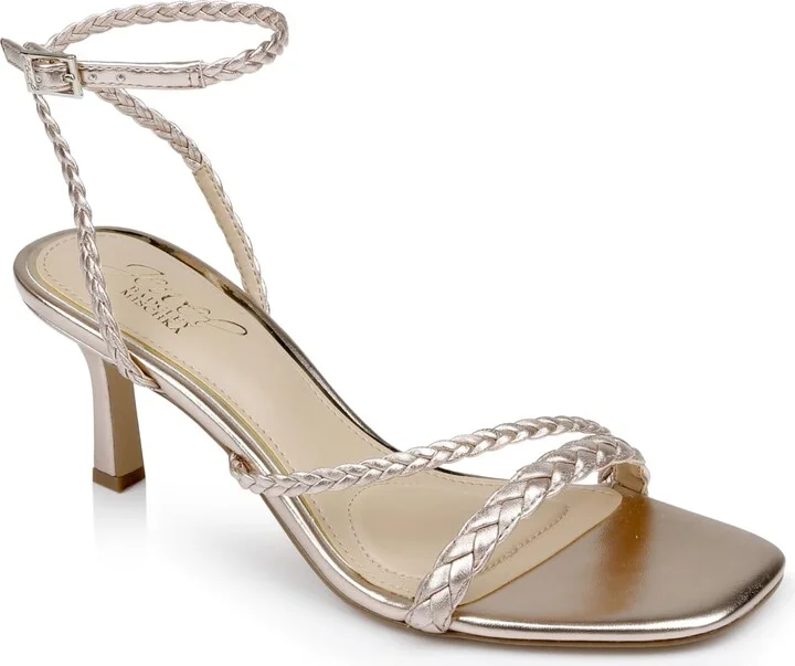 Jewel Badgley Mischka Helia Delicate Braided Sandal