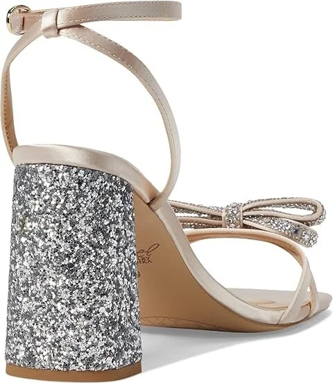 Jewel Badgley Mischka Hillary Women's Sandals Champagne Satin : 8 M - Image 4