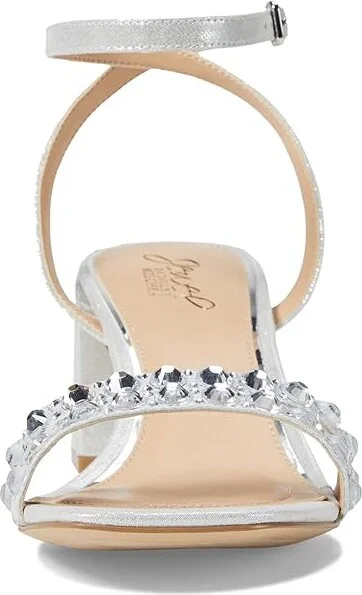 Jewel Badgley Mischka Honor Women's Sandals Gold Metallic : 8.5 M, Leather - Image 6
