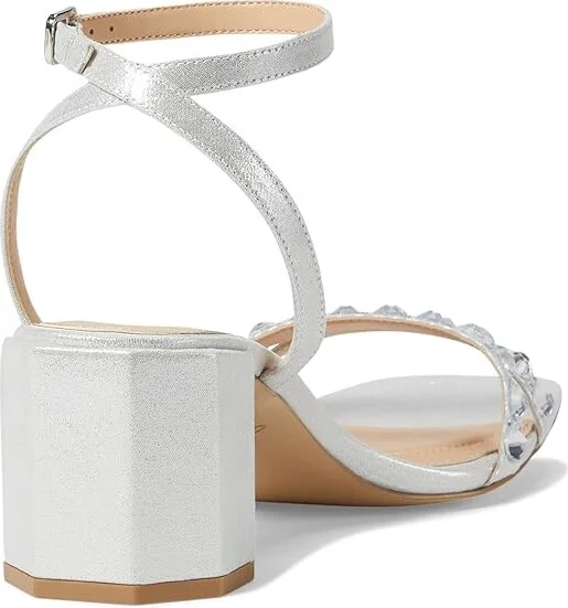 Jewel Badgley Mischka Honor Women's Sandals Gold Metallic : 8.5 M, Leather - Image 8