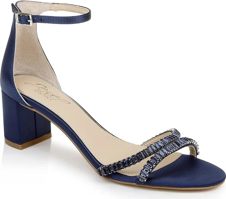 Jewel Badgley Mischka Joanne Strappy Block Heel