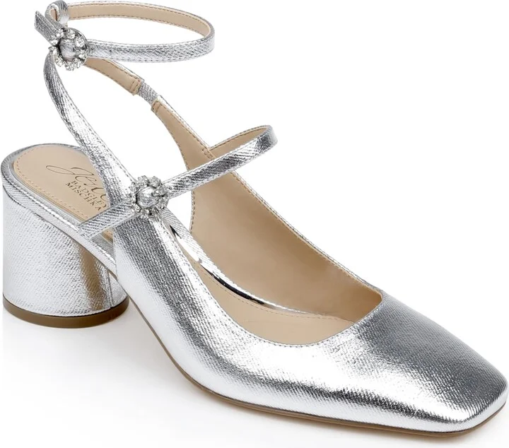 Jewel Badgley Mischka Keilani Block Round Heeled Mary Jane