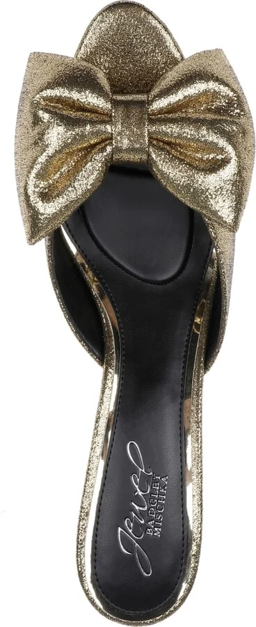 Jewel Badgley Mischka Kora Bow Slide Evening Sandal - Image 4