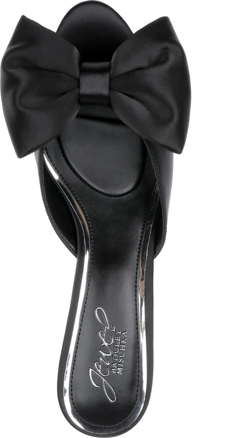 Jewel Badgley Mischka Kora Bow Slide Evening Sandal - Image 9
