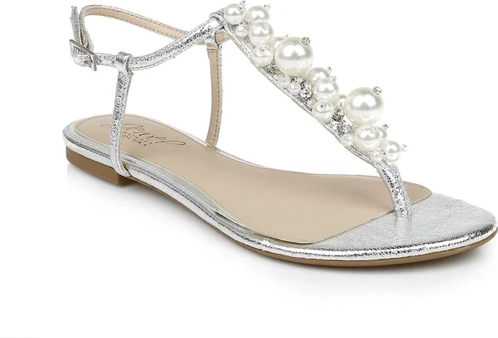 Jewel Badgley Mischka Larissa Flat Sandal