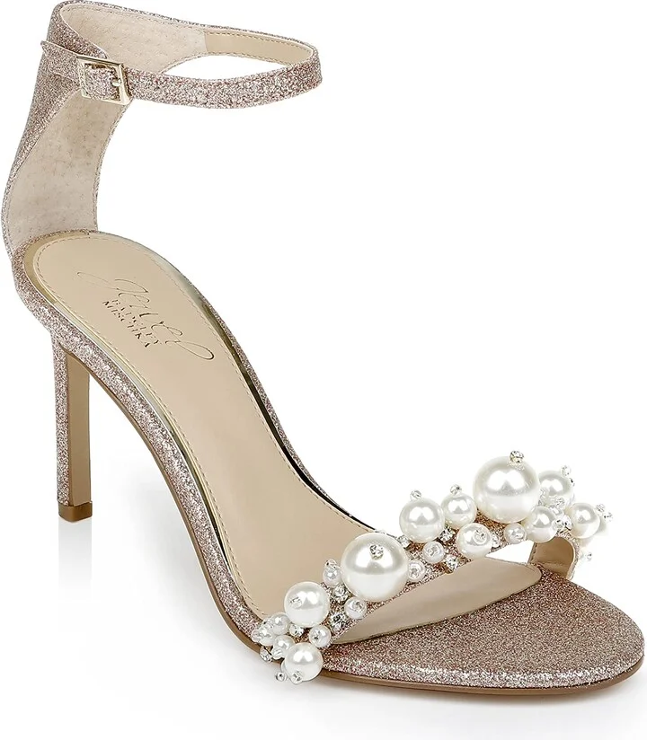 Jewel Badgley Mischka Lassie Open-Toe Stiletto Heel