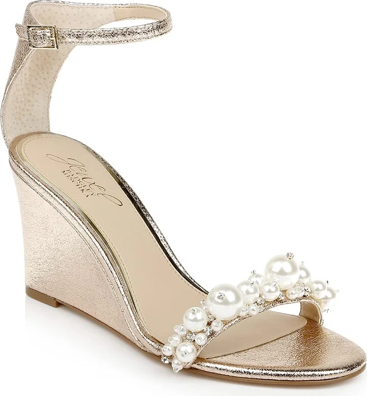 Jewel Badgley Mischka Laurence Wedge Heel