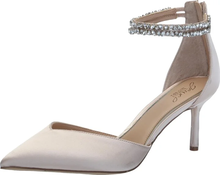 Jewel Badgley Mischka Maya Crystal Strap 2-Piece Pump