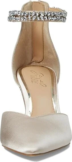 Jewel Badgley Mischka Maya Women's Shoes Champagne : 6 M, Rubber - Image 2