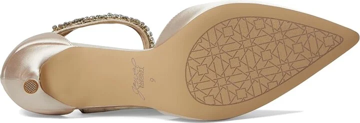 Jewel Badgley Mischka Maya Women's Shoes Champagne : 6 M, Rubber - Image 3