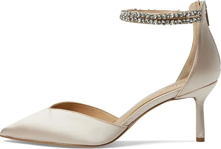 Jewel Badgley Mischka Maya Women's Shoes Champagne : 6 M, Rubber - Image 5