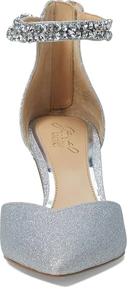 Jewel Badgley Mischka Maya Women's Shoes Silver : 6 M, Rubber - Image 2