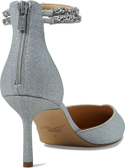 Jewel Badgley Mischka Maya Women's Shoes Silver : 6 M, Rubber - Image 4
