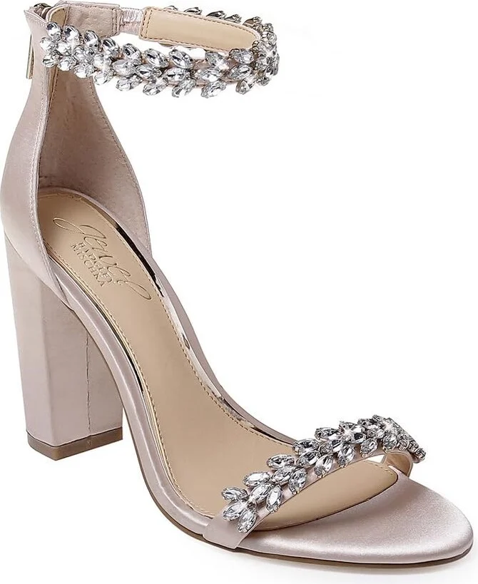 Jewel Badgley Mischka Mayra Ankle Strap Evening Shoe