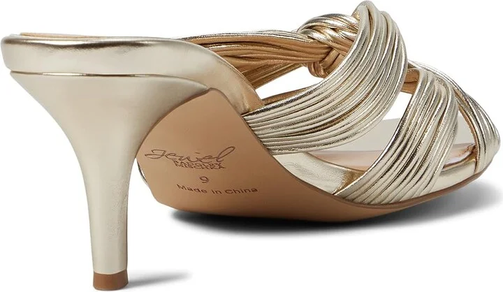Jewel Badgley Mischka Mia Women's Shoes Light Gold : 6 M, Leather - Image 4