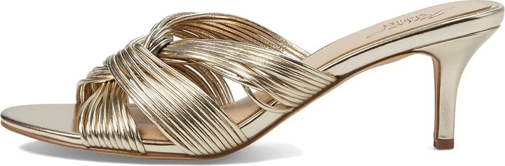 Jewel Badgley Mischka Mia Women's Shoes Light Gold : 6 M, Leather - Image 5