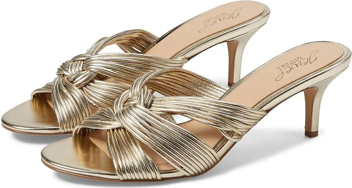 Jewel Badgley Mischka Mia Women's Shoes Light Gold : 6 M, Leather