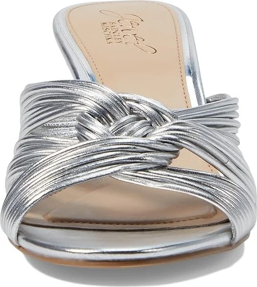 Jewel Badgley Mischka Mia Women's Shoes Silver : 9 M, Leather - Image 2