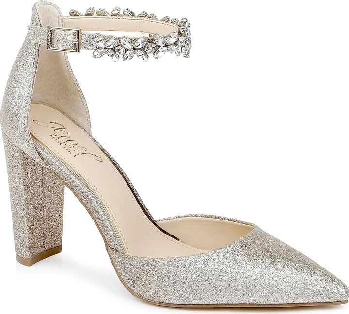 Jewel Badgley Mischka Ollie High Heel Pump Light Gold
