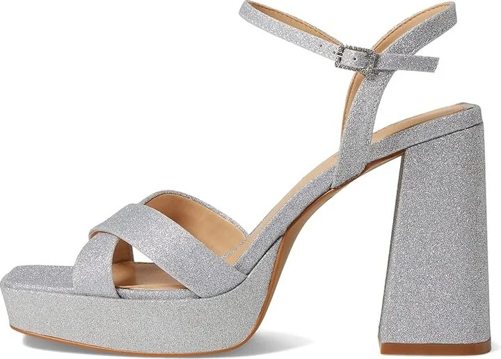 Jewel Badgley Mischka Rainbow Women's Shoes Silver : 7.5 M, Synthetic - Image 5