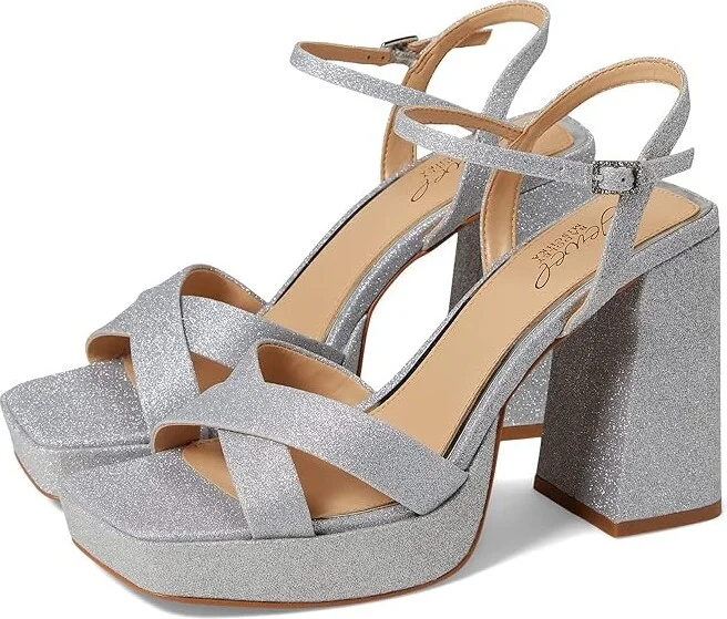 Jewel Badgley Mischka Rainbow Women's Shoes Silver : 7.5 M, Synthetic