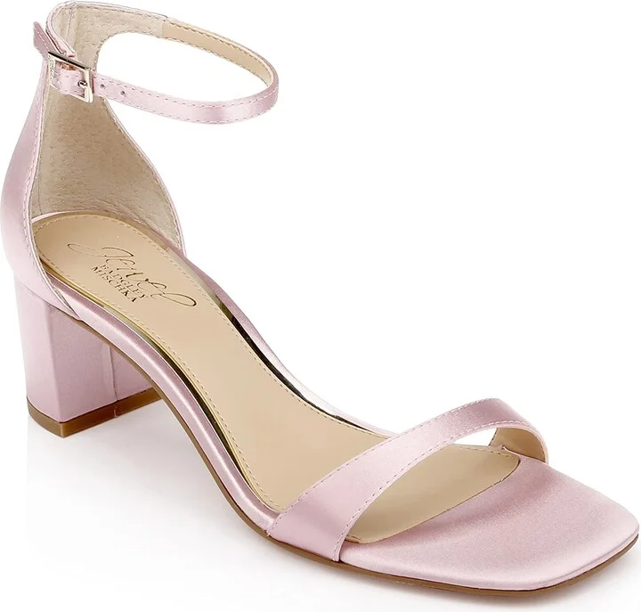 Jewel Badgley Mischka Reese Simple Block Heel Sandal