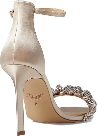 Jewel Badgley Mischka Ridley Women's Shoes Champagne : 9 M, Synthetic - Image 4