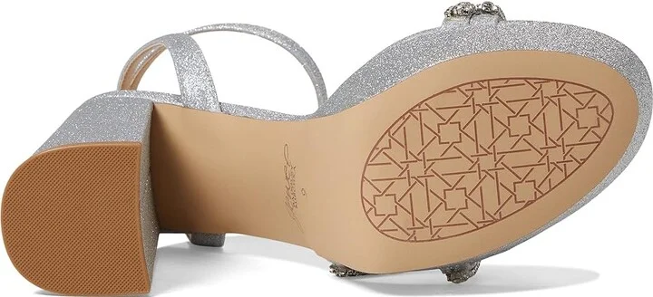 Jewel Badgley Mischka Rochel Women's Shoes Silver : 8.5 M, Synthetic - Image 3