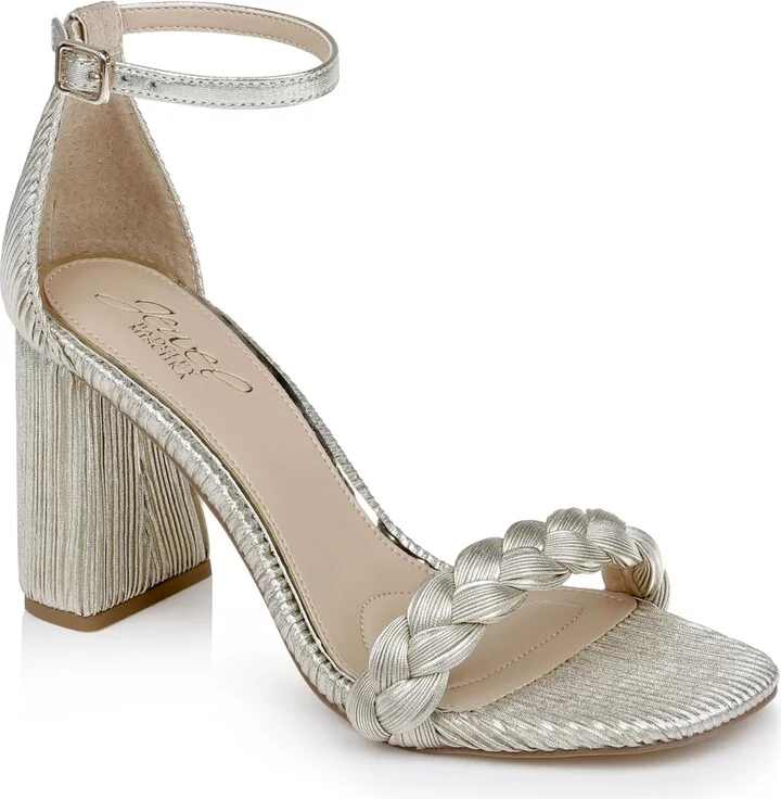 Jewel Badgley Mischka Shea Block Heel Sandals