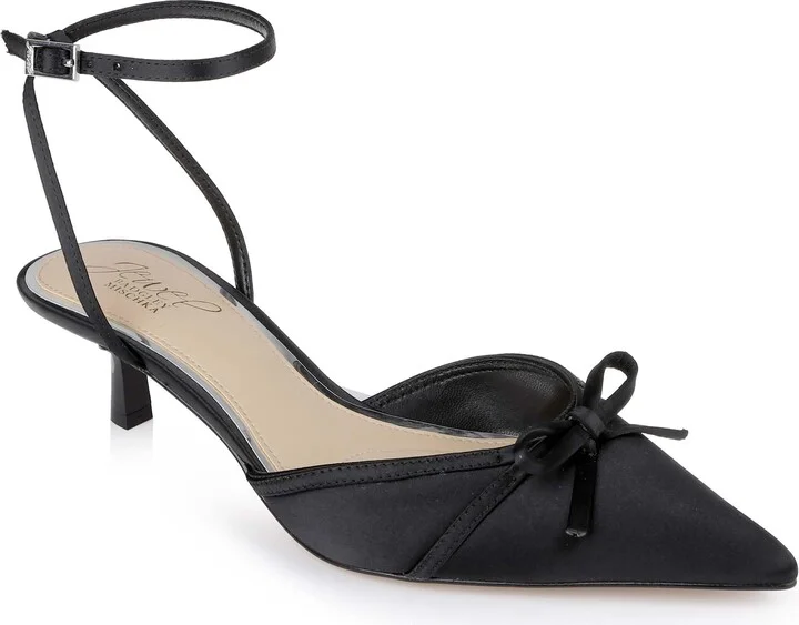 Jewel Badgley Mischka Talasia Pointed Toe Kitten Heels