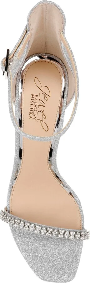 Jewel Badgley Mischka Women's Adriane Two Piece Stiletto Evening Sandals - Image 8
