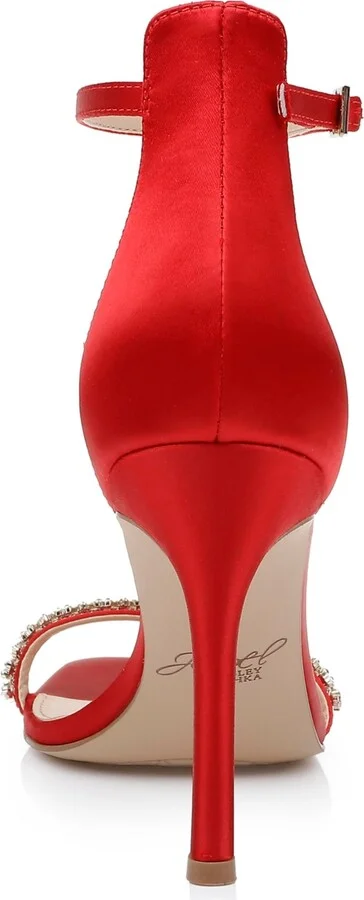 Jewel Badgley Mischka Women's Adriane Two Piece Stiletto Evening Sandals - Image 11