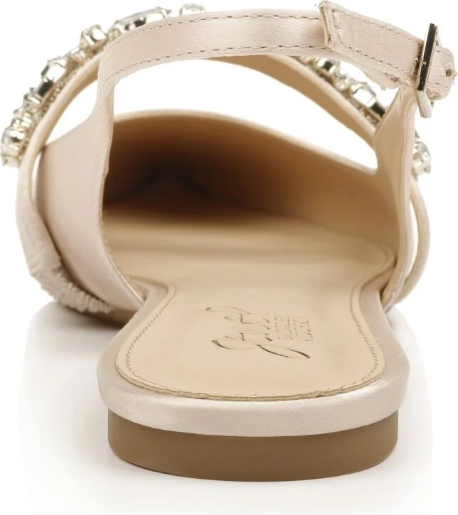 Jewel Badgley Mischka Women's Bambi Slingback Evening Flats - Image 3