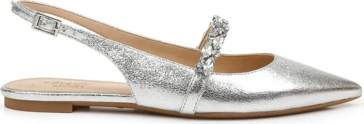 Jewel Badgley Mischka Women's Bambi Slingback Evening Flats - Image 5