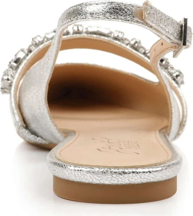Jewel Badgley Mischka Women's Bambi Slingback Evening Flats - Image 6